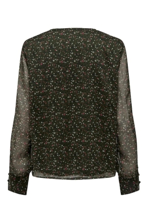 Only Only onlriley l/s v-neck top ex ptm T-shirt Lange mouw rosin elodie