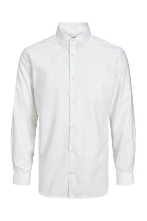J&J Premium J&J Premium jprblaparker shirt l/s noos Overhemd white slim fit