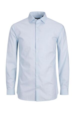 J&J Premium J&J Premium jprblaparker shirt l/s noos Overhemd cashmere blue slim fit