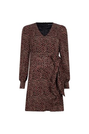 Lofty Manner Lofty Manner mx22 dress tjara Jurken 105 leopard print