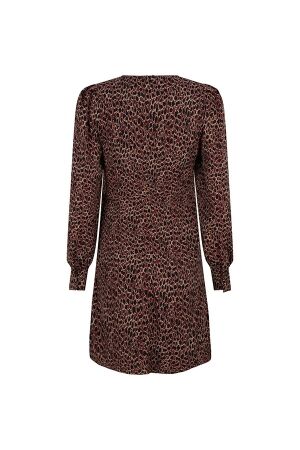 Lofty Manner Lofty Manner mx22 dress tjara Jurken 105 leopard print