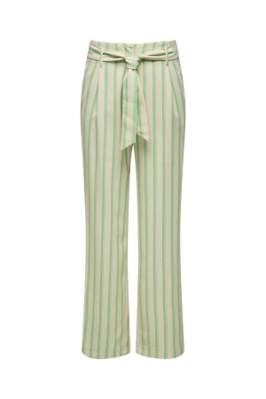 Only Only onllowa hw belt stripe pant cc tlr Broek moonbeam spring bud