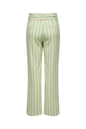 Only Only onllowa hw belt stripe pant cc tlr Broek moonbeam spring bud
