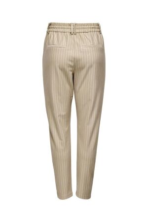 Only Only onlpoptrash easy rush stripe pnt noos 15176615 Broek humus w. cloud dancer